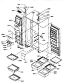 Shelves, lights and hinges