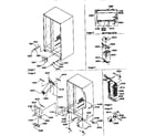 Amana 57085-P1190813WE drain system,rollers,&evaporator diagram
