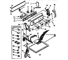 Kenmore 11076812691 top and console diagram