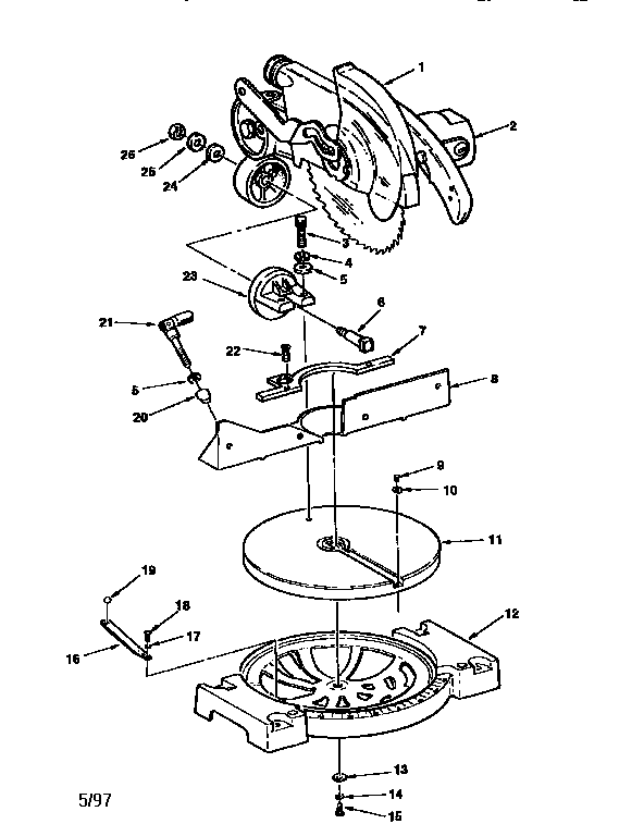 Motor and gear box assembly