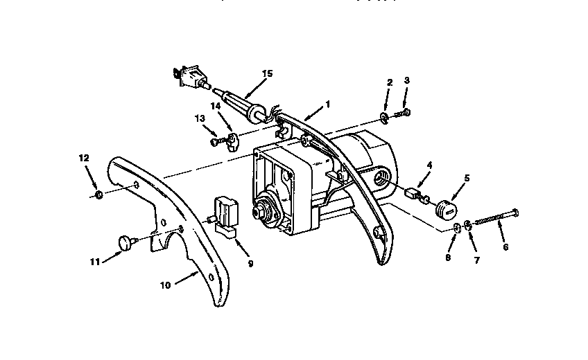 Motor and gear box assembly