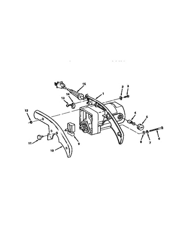 Motor and gear box assembly