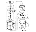 Kenmore 11028812790 agitator, basket and tub diagram