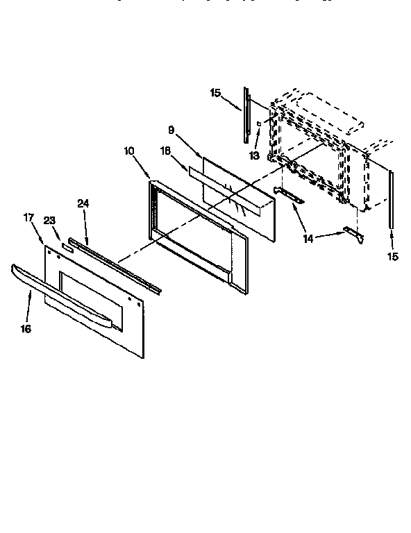 MICROWAVE DOOR