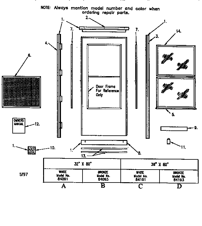 REPLACEMENT PARTS