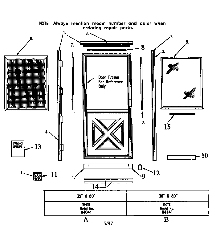 Replacement parts