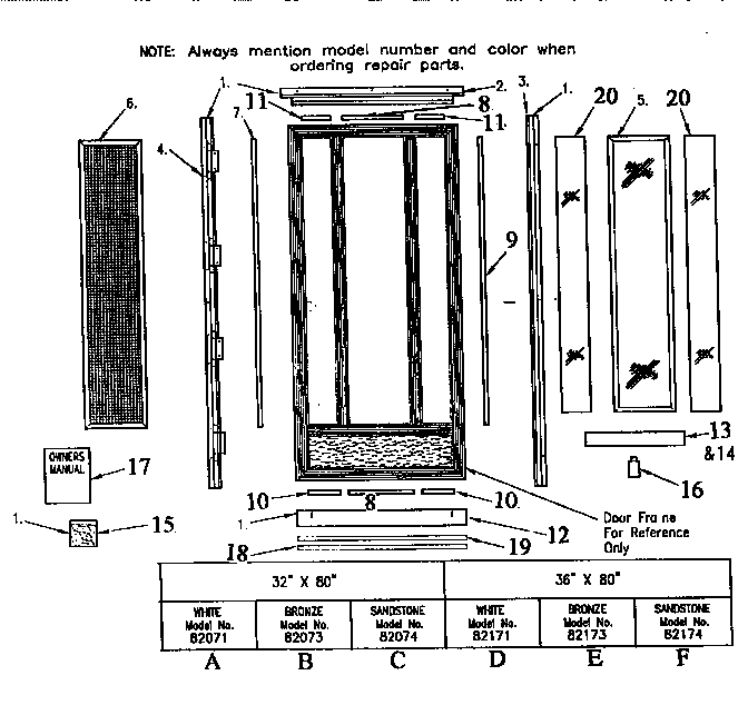 Replacement parts