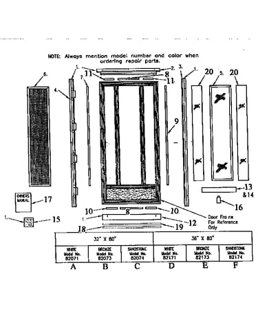 Replacement parts