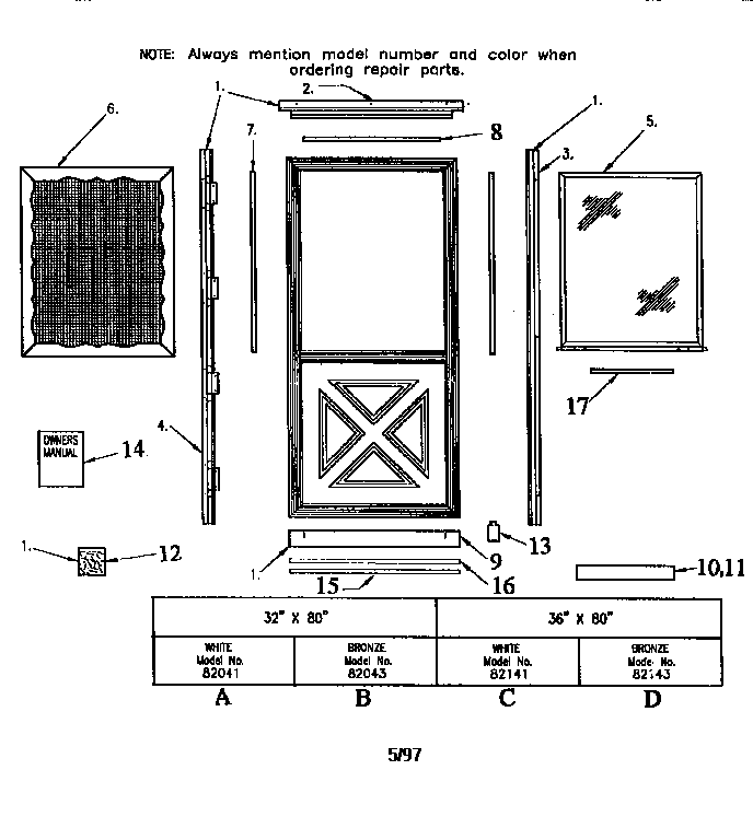Replacement parts