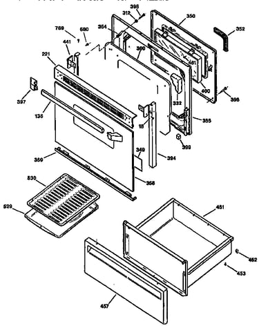 Door and drawer