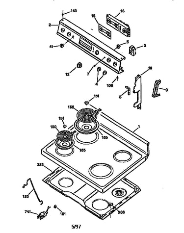 Cooktop and control panel