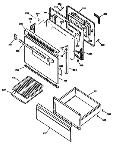 Door and drawer