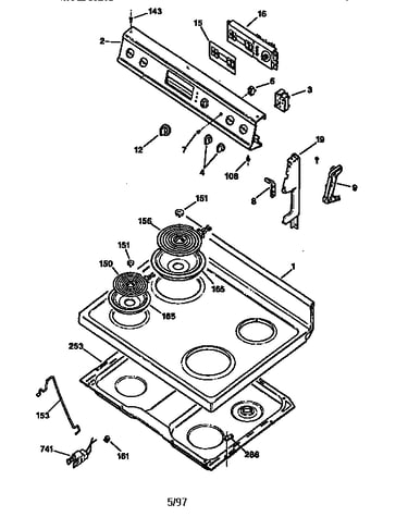 Control panel and cooktop