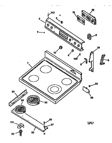 Cooktop and control panel