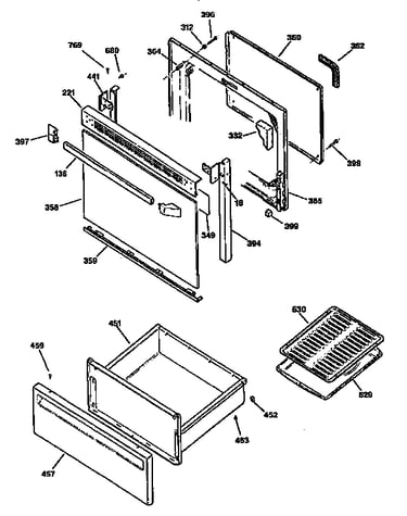 Door and drawer