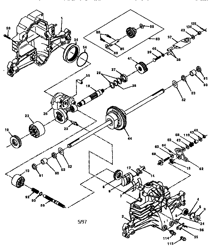 Hydro gear transaxle