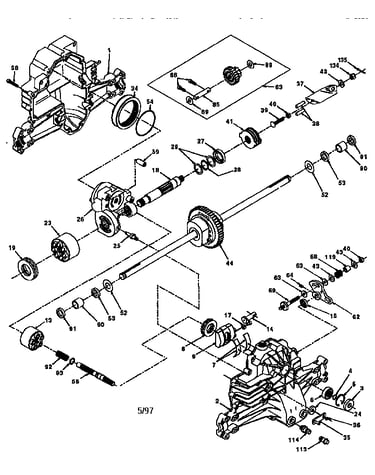 Hydro gear transaxle