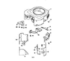Craftsman 501CV18S-61522 blower housing and baffles diagram