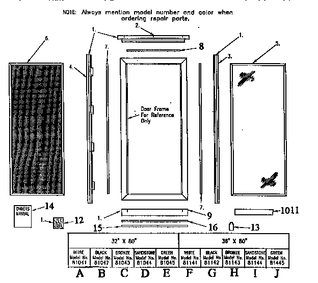 REPLACEMENT PARTS