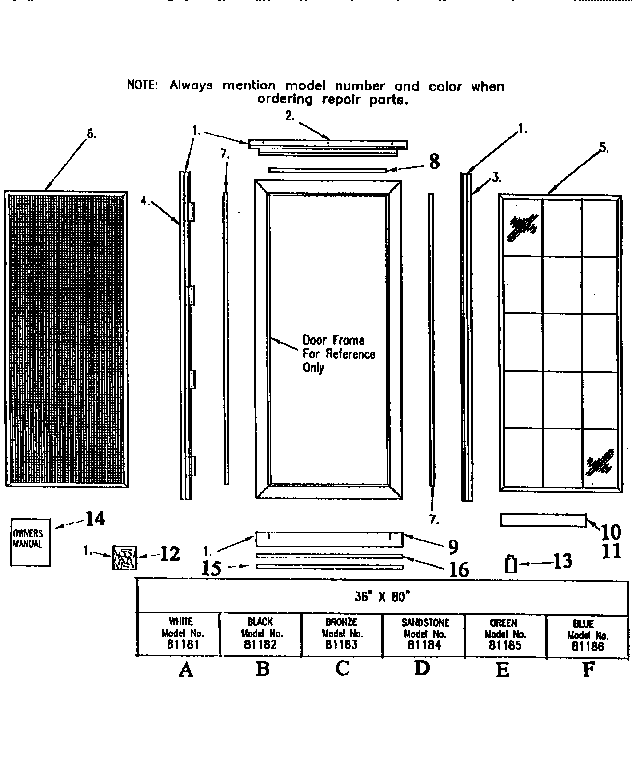 REPLACEMENT PARTS