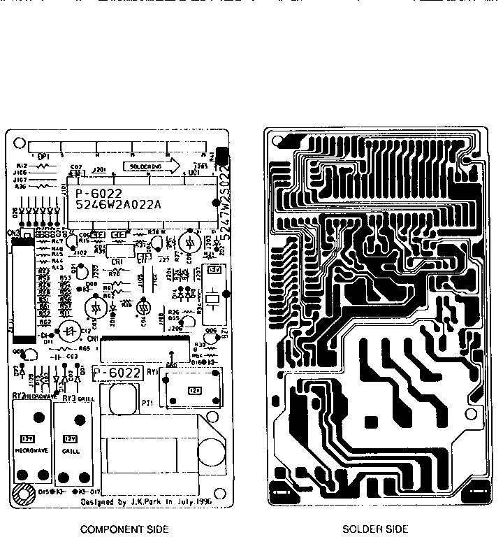 POWER AND CONTROL CIRCUIT BOARD