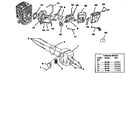 Homelite Z3850-18 INCH carburetor-muffler-air filter diagram
