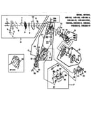 Muffler/carburetor/fuel tank and air filter