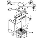 Kenmore 41799570130 top and cabinet diagram