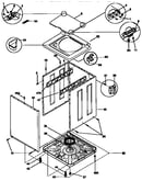 Top and cabinet