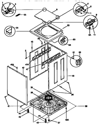 Top and cabinet