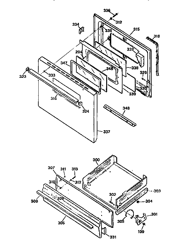 Door and drawer