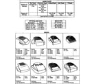 MTD 11A-070A720 THRU 11A-088720 wheel chart and shrouds diagram