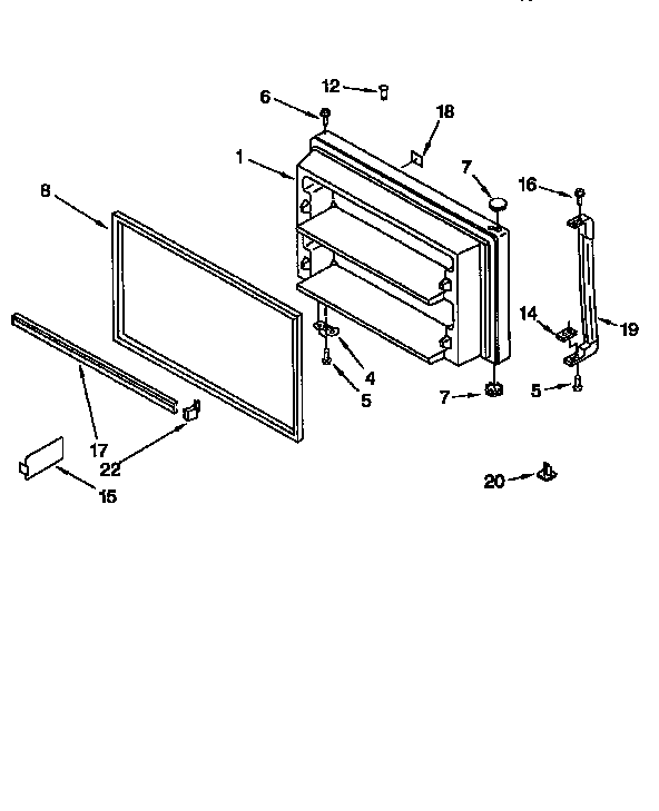 Freezer door