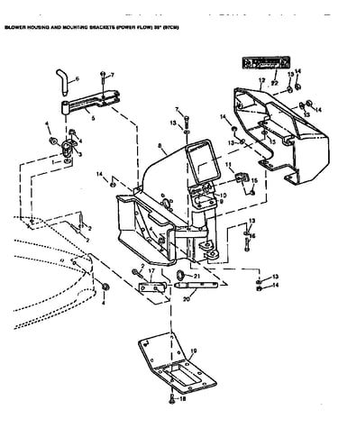 Blower hsg&mgt brkt(power flow)