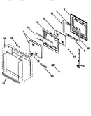Upper oven door