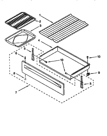 Drawer and broiler