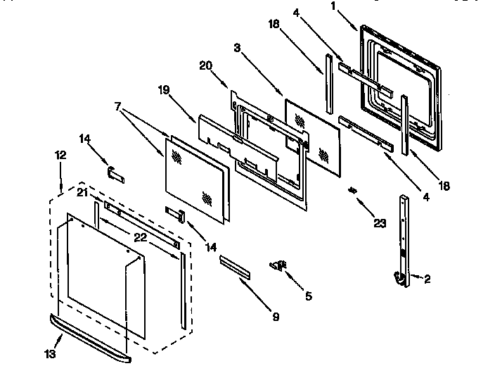 Oven door
