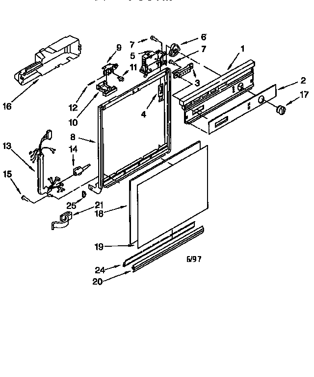 Frame and console