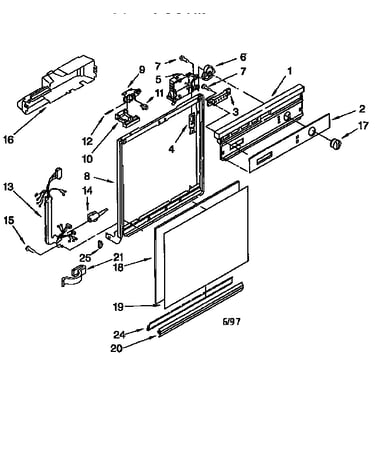 Frame and console