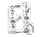 Whirlpool DU900PCDZ5 pump and motor diagram