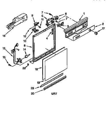 Frame and console