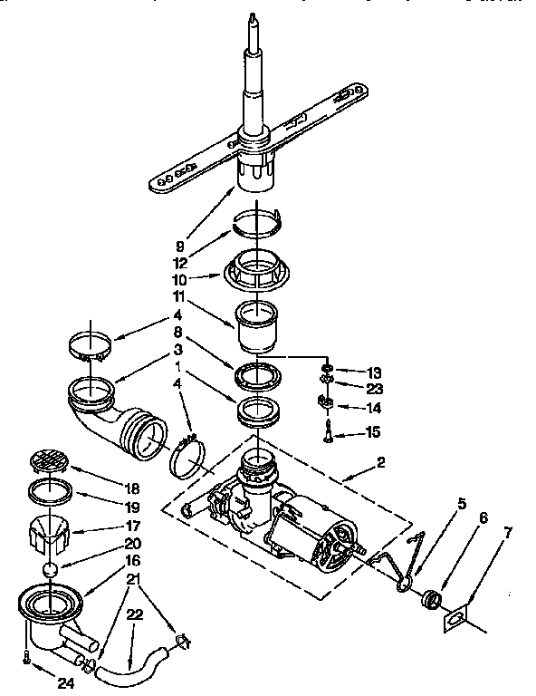 PUMP AND SPRAY ARM