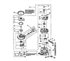Whirlpool DU920QWDB5 pump and motor diagram