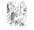 Kenmore 11637413793 dust compartment and motor diagram