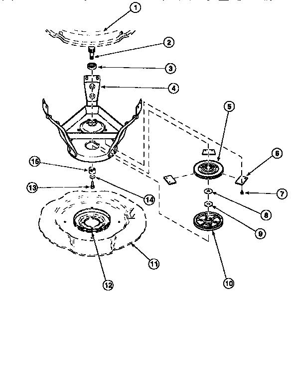 WELDMENT AND BEARING ASSEMBLY