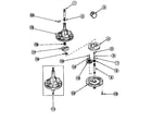 Amana LWA90W/PLWA90AW transmisssion assembly diagram