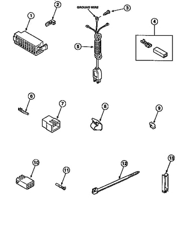 Power cord and terminals