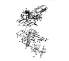 MTD 216-340-000 tine shield and pulley assembly diagram