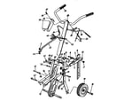 MTD 216-390-000 wheel and handle assembly diagram