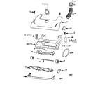 Eureka AU4464AT nozzle and motor assembly diagram